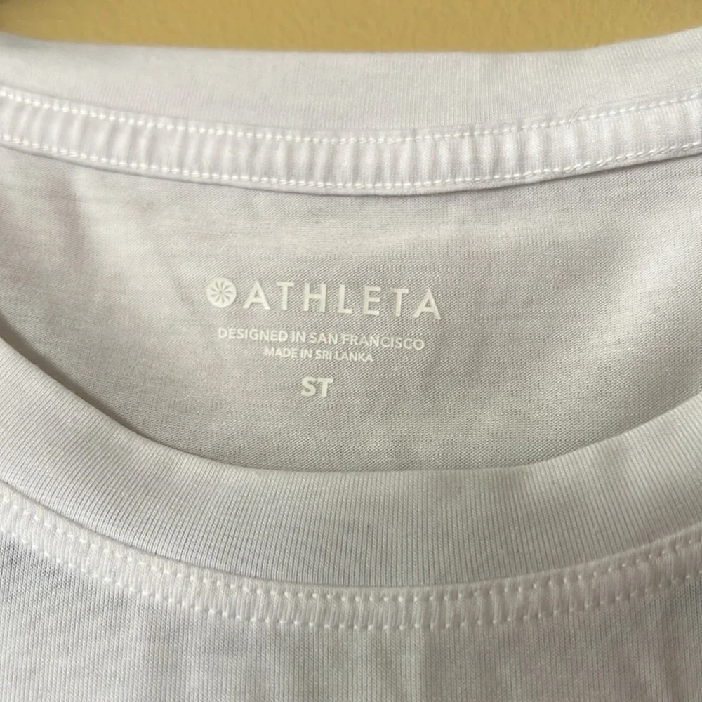 Athleta Sleeveless Tank Top White Women size ST - Picture 2 of 5